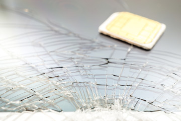Smartphone Bildschirm Bruch 