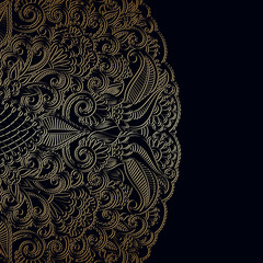 Vector vintage ornamental background.