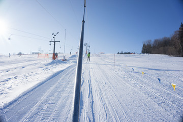 Fototapeta na wymiar view form the ski lift