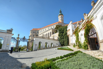 Fototapeta premium Mikulov Castle, town of Mikulov in South Moravia, Czech Republic. 