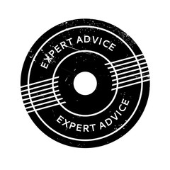 Expert Advice rubber stamp. Grunge design with dust scratches. Effects can be easily removed for a clean, crisp look. Color is easily changed.