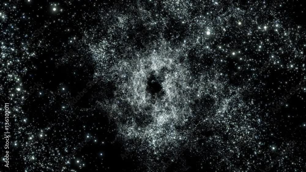 Canvas Prints Space 2229: Traveling through star fields in deep space (Loop).