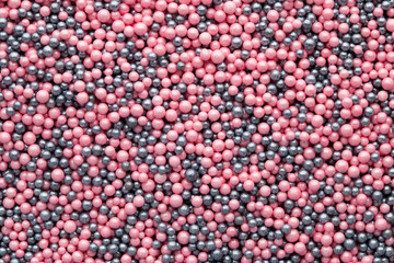 Multicoloured sweet sugar balls. Small ball pattern.