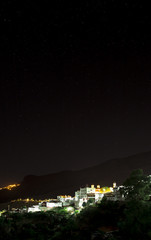Fototapeta na wymiar Tejeda village at Gran Canaria, Spain at night