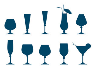Icons of various crystal glasses.