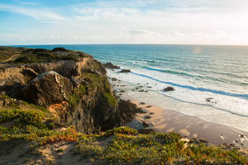 Beautiful landscapes of Fishermen's Trail, Trails Alentejo, Rota Vicentina hiking trail Portugal