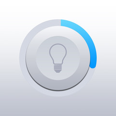 light bulb icon, idea, solution, imagination. electric lamp, shine, for web, app, design or whatever you want!