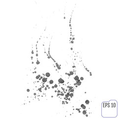 Abstract gray ink spots background. Vector illustration. Grunge