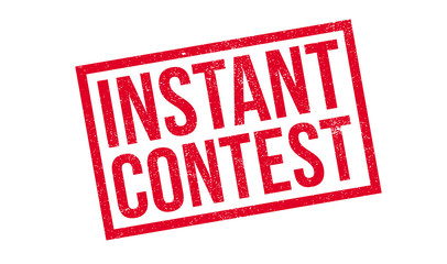 Instant Contest rubber stamp. Grunge design with dust scratches. Effects can be easily removed for a clean, crisp look. Color is easily changed.