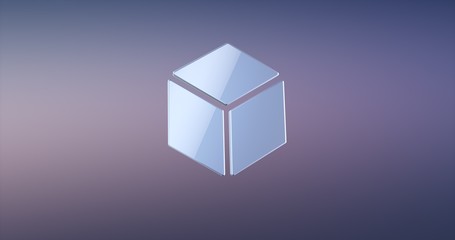 Cube Silver 3d Icon