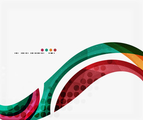 Beautiful colorful wave template