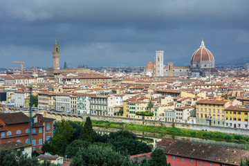 Fototapeta na wymiar Florence view from piazzale Michelangelo