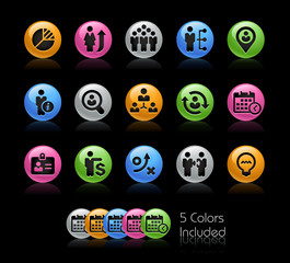 Business Efficiency Icons // The vector file Includes 5 color versions in different layers.
