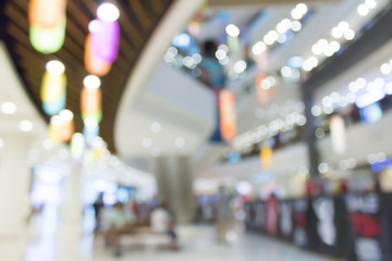 Abstract blur shopping mall for background