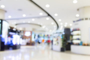 Abstract blur shopping mall for background