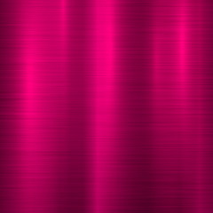 Magenta metal abstract technology background with polished, brushed texture, chrome, silver, steel, aluminum for design concepts, wallpapers, web, prints, posters, interfaces. Vector illustration.