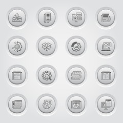 Set of Business and Marketing Flat icons