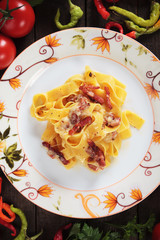 Italian pasta carbonara