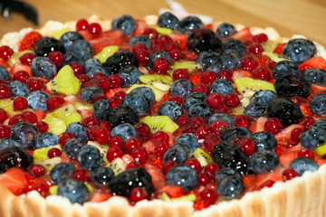 Colorful birthday cake