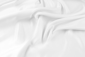 Obraz premium White silk fabric sheet texture