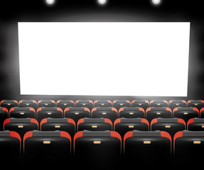 Movie cinema premiere poster design. Vector template banner 