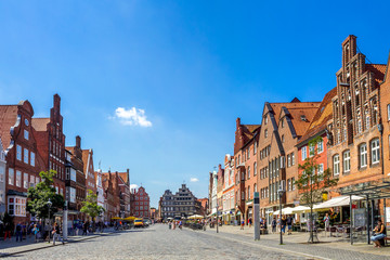 Altstadt, Hansestadt Lüneburg, Deutschland  - obrazy, fototapety, plakaty
