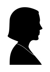 Woman Silhouette Profile View