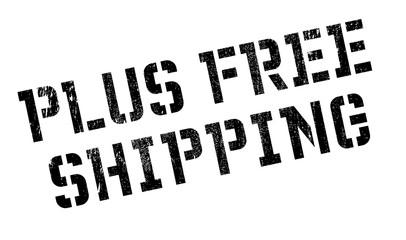 Plus Free Shipping rubber stamp. Grunge design with dust scratches. Effects can be easily removed for a clean, crisp look. Color is easily changed.