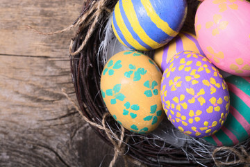 Colorful easter eggs