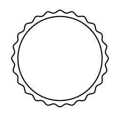 circle seal stamp icon vector illustration design