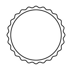 circle seal stamp icon vector illustration design