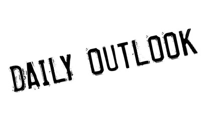 Daily Outlook rubber stamp. Grunge design with dust scratches. Effects can be easily removed for a clean, crisp look. Color is easily changed.