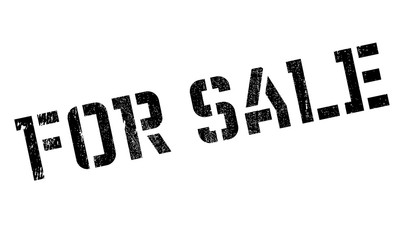 For Sale rubber stamp. Grunge design with dust scratches. Effects can be easily removed for a clean, crisp look. Color is easily changed.