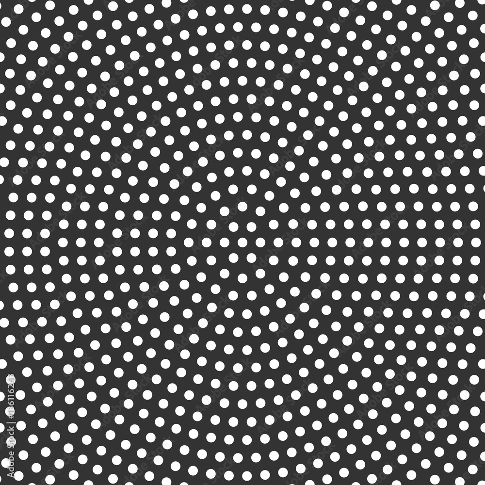 Poster abstract dotted background in circlular arrangement. simple vector background pattern of white dots 