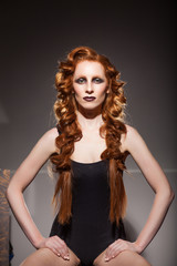 Fototapeta premium Hair and make up style by salon pro