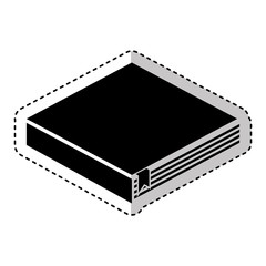 text book library isolated icon vector illustration design