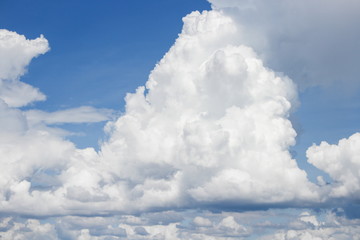 blue sky vivid and big cloud beautiful Colorful in nature background