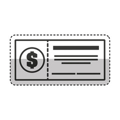 check bank isolated icon vector illustration design