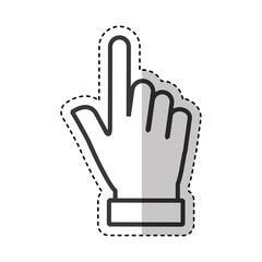 hand human index icon vector illustration design