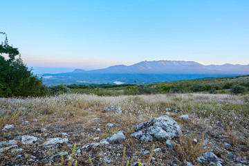 The Blue Mountains in Crimea