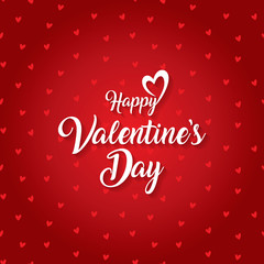 happy valentines day greeting card vector illustration