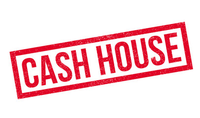 Cash House rubber stamp. Grunge design with dust scratches. Effects can be easily removed for a clean, crisp look. Color is easily changed.