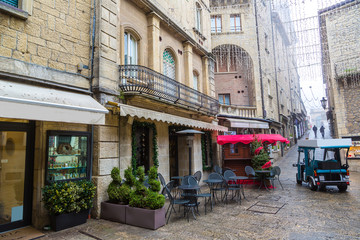 Narrow street in San Marino