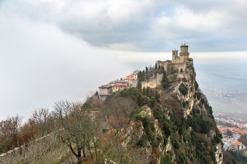 Obraz premium Fortress in San Marino
