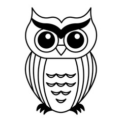 owl bird isolated icon vector illustration design