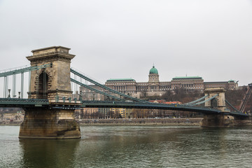 Obraz premium Chain Bridge in Budapest