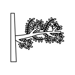tree branch isolated icon vector illustration design