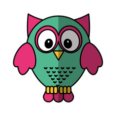 owl bird isolated icon vector illustration design