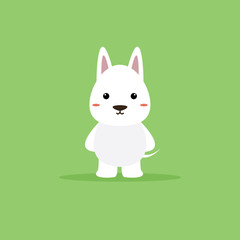 Obraz premium Cute Cartoon dog