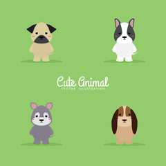Cute Cartoon dogs